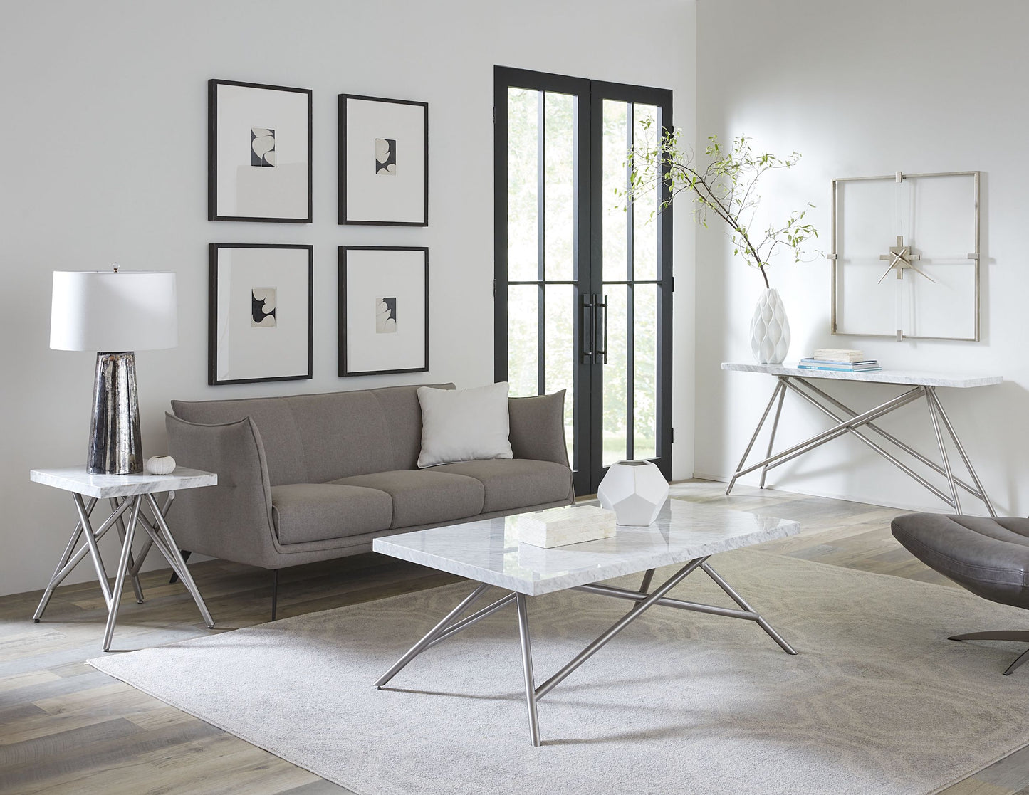 Coral Beistelltisch aus Marmor