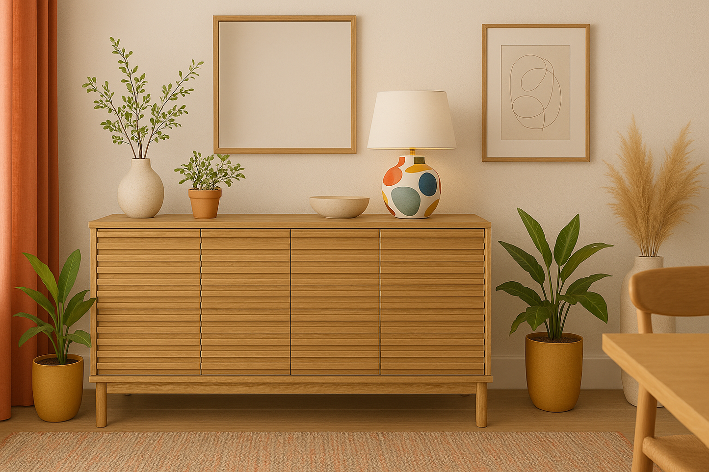 Tanner Four Door Sideboard in Flaxen