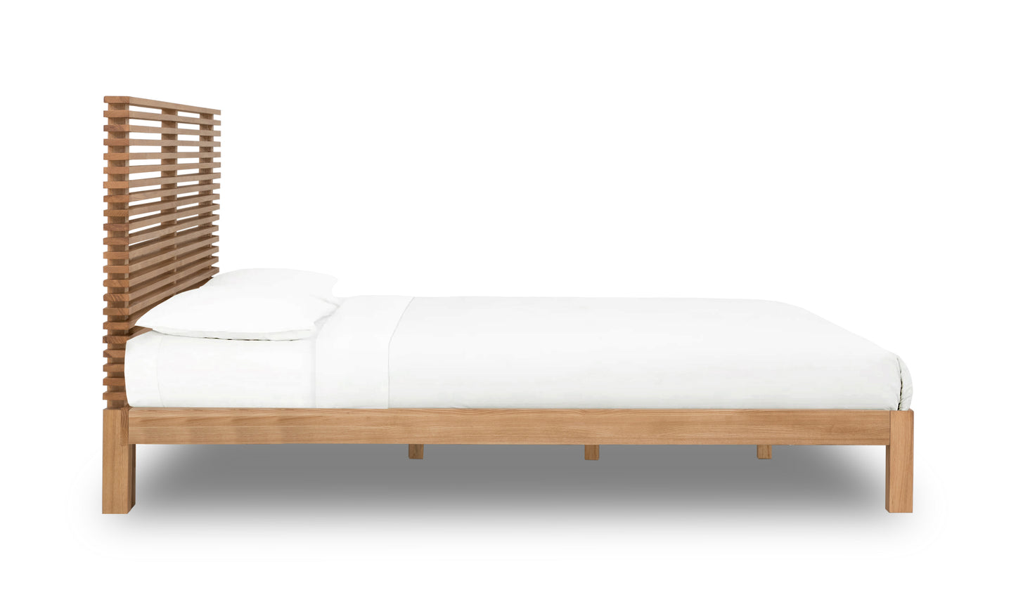 Tanner Super King (180 x 200) Platform Bed in Flaxen