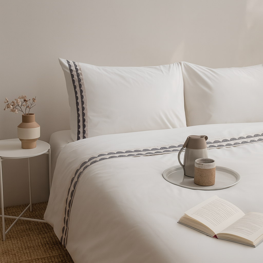 Shiloh Pillowcase made from 100% long staple cotton percale, set of 2