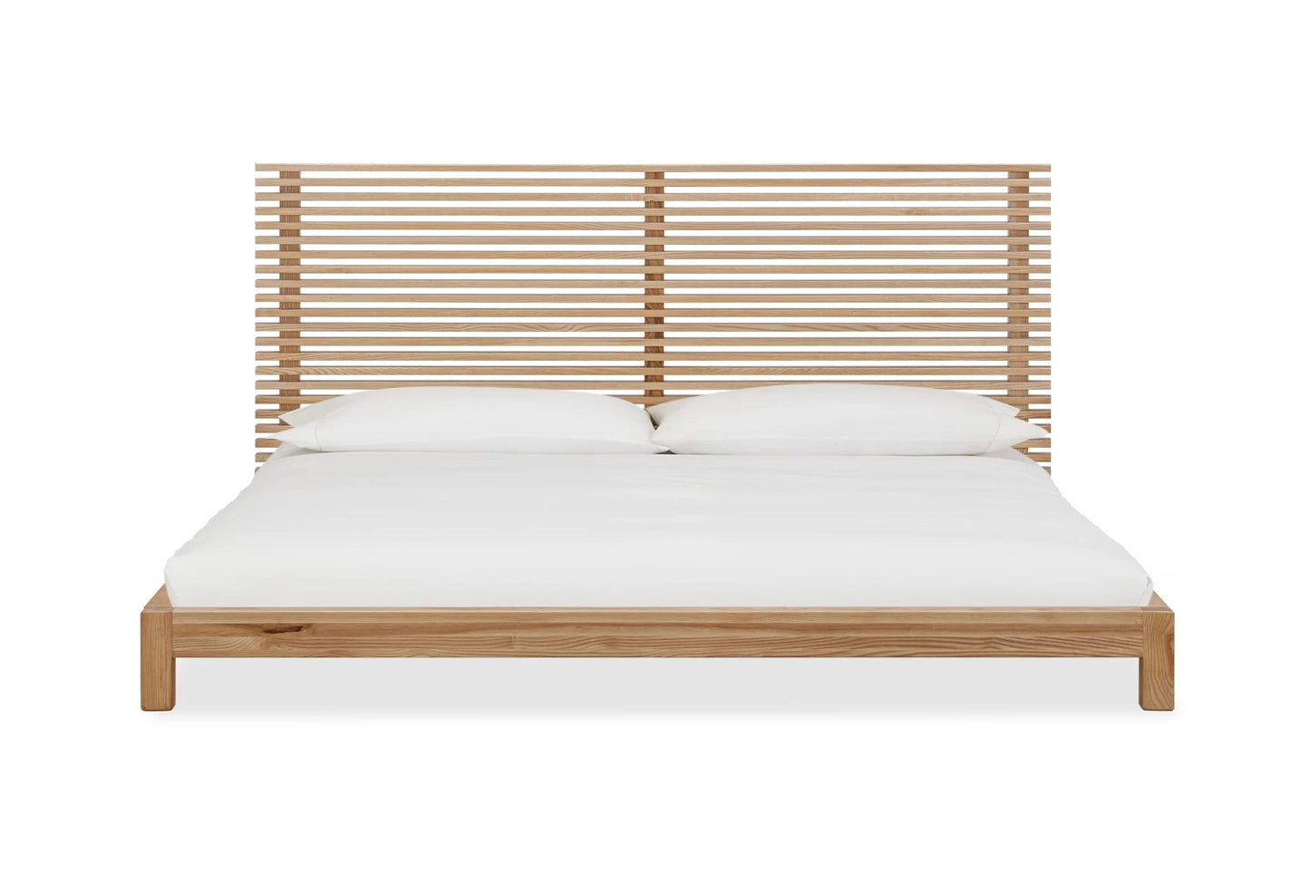 Tanner Super King (180 x 200) Platform Bed in Flaxen