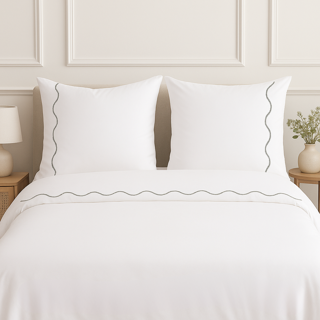 Sophia Neutrals Duvet Cover made from 100% long staple cotton percale
